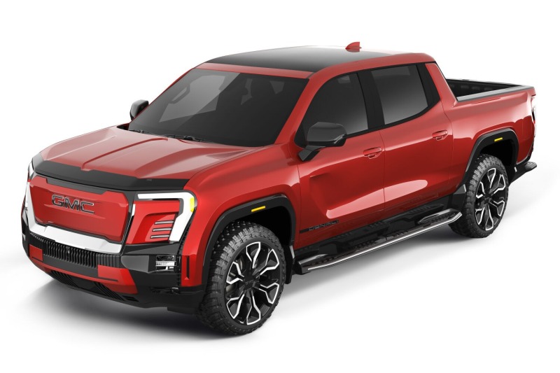 GMC Sierra EV Hood Deflector - Husky Liners - Aeroskin - Smoke - `24-`25